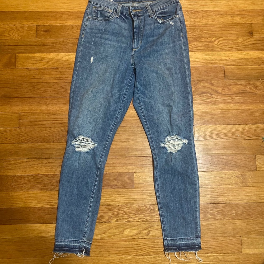 Joe’s Jeans - distressed with drop hem